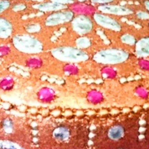 India Jeweled  jewelry box - Picture 3 of 6